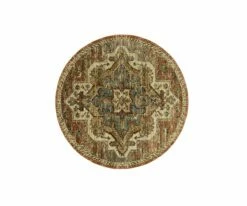 K01 Elements Kasbar Round Rug - Spice