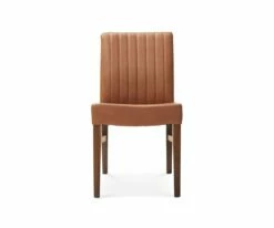 D41 Barrima Dining Chair - Saddle/Walnut