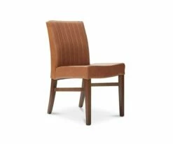 D41 Barrima Dining Chair - Saddle/Walnut -Dining Room Shop D41 17 860 1 W TN 02
