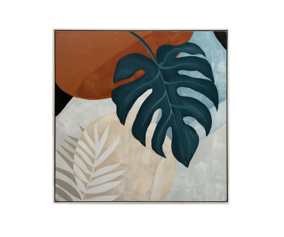 F27 Moonlit Monstera Oil Painting 1 F27 Moonlit Monstera Oil Painting