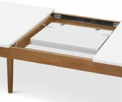 I35 Eptri Rectangular Extension Dining Table 13 I35 Eptri Rectangular Extension Dining Table -Dining Room Shop I35 EPT REC DT N WH 1