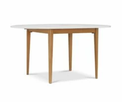 I35 Eptri Round Extension Dining Table -Dining Room Shop I35 EPT RND DT N WH 2