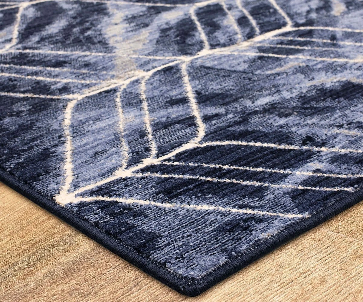 K01 Axiom Ebb Rug Runner - Indigo 2 K01 Axiom Ebb Rug Runner - Indigo - Image 2