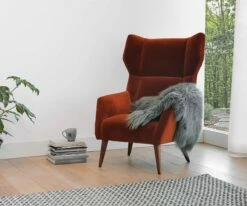 A17 Sheepskin Throw - Grey -Dining Room Shop LoganChairs Orange withFur upd 5e5e5b38 41c0 435f 8bb0 996dfc3d82a9