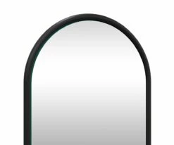 S13 Janelle Oval Mirror -Dining Room Shop S13 Janelle Oval Mirror Black 03