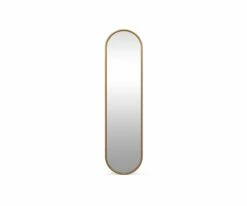 Dining Room Shop -Dining Room Shop S13 Janelle Oval Mirror Brass 01