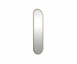 S13 Janelle Oval Mirror -Dining Room Shop S13 Janelle Oval Mirror Brass 02