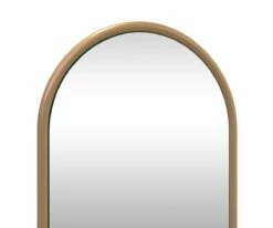 S13 Janelle Oval Mirror -Dining Room Shop S13 Janelle Oval Mirror Brass 03