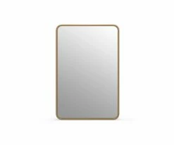 Dining Room Shop -Dining Room Shop S13 Janelle Rectangular Mirror Brass 01