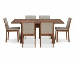 S27 Randers Rectangular Extension Table - Walnut -Dining Room Shop S27 SM13 W 008